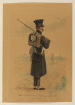 32502 Afbeelding van het uniform van een schutter van de Provinciale Schutterij van Utrecht, gedragen tijdens de ...